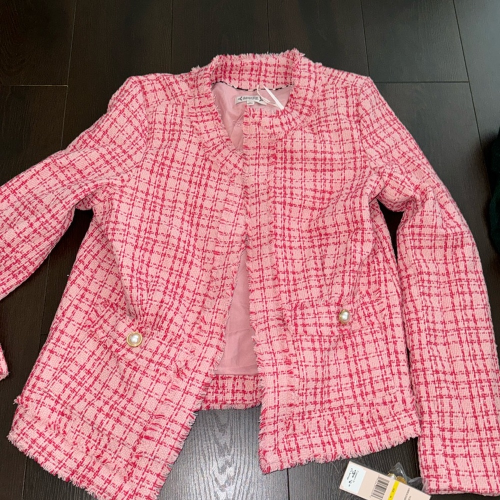 Nanette Lepore M pink blazer from Bloomingdale’s
